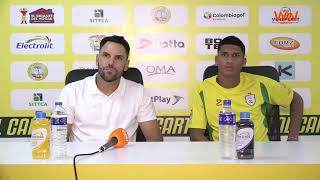 Rueda de prensa de Real Cartagena tras su partido con Barranquilla [upl. by Vasquez]