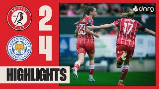 BACK IN THE WSL 🔝 Bristol City 24 Leicester City  Highlights [upl. by Niamart]