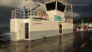 Bingen Car Ferry over the Rhine from Rudesheim in Germany [upl. by Adna123]