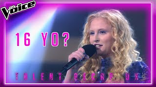 16YEAROLD Teenager Sings SIAS quotCHANDELIERquot ON THE VOICE 2021   Knockout Round [upl. by Hegarty]