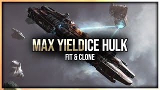 Eve Online  Max Yield Ice Hulk  Fit amp Clone [upl. by Eninotna]