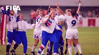 1991 WOMENS WORLD CUP FINAL Norway 12 USA [upl. by Titos348]