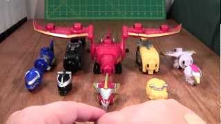 Power Rangers Gosei Great Megazord Review Megaforce Deluxe Bandai Toy [upl. by Huei302]