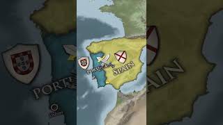 Why wasnt Portugal Conquered by Spain shorts japan map [upl. by Irahs]