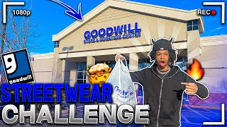 STREETWEAR OUTFIT CHALLENGE  THRIFT STORE FINDS 🤯🔥 [upl. by Barina]