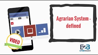 Agrarian System  defined [upl. by Auqenaj]