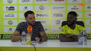 Rueda de prensa de Real Cartagena tras su partido con Leones [upl. by Coleville19]