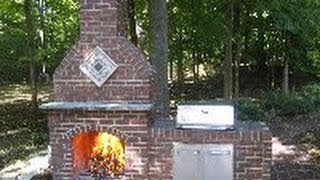 How to Build a Brick Fireplace  DIY  Part 1 of 5 [upl. by Towny764]