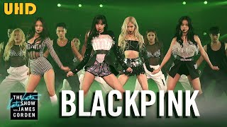 4k 210128 BLACKPINK  Pretty Savage CBS The Late Late Show with James Corden [upl. by Ireland]