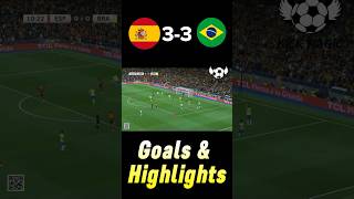 Spain vs Brazil 33  All Goals amp Highlights 2024 [upl. by Madlin19]