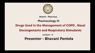 Pharmacology  III  Drugs Used In The Management of COPD Nasal Decongestants  AKTU Digital [upl. by Lalo161]