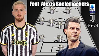 JUVENTUS PREDICTION LINE UP FEAT ALEXIS SAELEMAEKERS UNDER THIAGO MOTTA  RUMOUR  SERIE A [upl. by Ayyidas816]