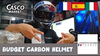 ASTONE GT 1000F Iridium Carbon Unboxing and Review  Affordable Carbon Helmet  Mystery Box Reveal [upl. by Retnyw]