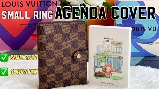 Louis Vuitton Agenda PM with 2021 Refill  Agenda Gold Pen [upl. by Grazia]