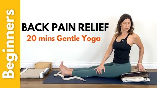 Gentle Yoga for Back Pain amp Sciatica Relief [upl. by Ulda]