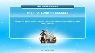 The Sims Freeplay  The Pirate And His Goddess Görevi [upl. by Siekram963]