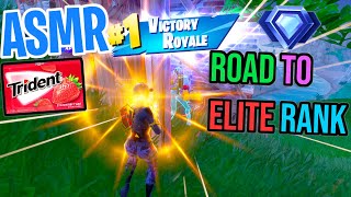 ASMR Gaming 🤩 Fortnite Ranked Road to Elite Relaxing Gum Chewing 🎮🎧 Controller Sounds  Whispering💤 [upl. by Ocsisnarf]