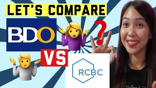 BDO VS RCBC  WHICH IS BETTER AS A SAVINGS ACCOUNT [upl. by Calvina107]