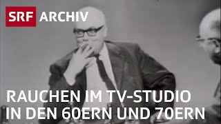 Rauchen als Selbstverständlichkeit im TV  Fernsehen früher  SRF Archiv [upl. by Babita173]