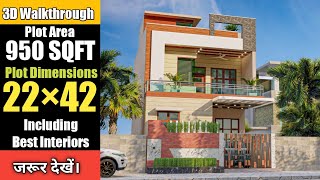 950 SQFT House Plan  कम जगह में बनाए ऐसा लाजवाब घर  creativearchitects [upl. by Ardet715]