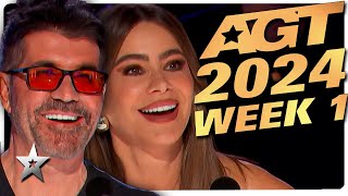 Americas Got Talent 2024 ALL AUDITIONS  Week 1 [upl. by Attenat]