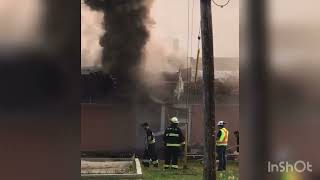 Westwood school on fire 🔥 Thompson Manitoba Canada [upl. by Lladnew811]