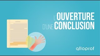 Louverture dune conclusion  Français  Alloprof [upl. by Ehudd849]