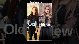 Rabeeca khan old vs new pics rabeecakhan viral youtubeshorts tiktoker [upl. by Leahcar]