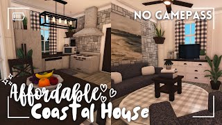 bloxburg  🐚 ꒰ 27k ꒱ no gamepass affordable coastal house ꒰ build amp tour ꒱ [upl. by Zug]