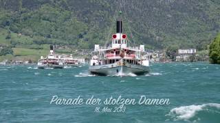 100 Jahre Gallia  Dampfschiffparade auf dem Vierwaldstättersee [upl. by Maunsell386]