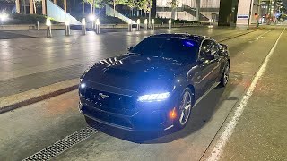 2024 MUSTANG GT POV DRIVE IN THE CITY AT 2AM LOUD EXHAUST [upl. by Pincince]