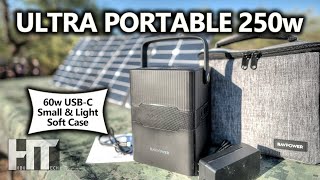 BETTER Solar Generator Than JACKERY Ravpower 252wh Portable Power Station Review [upl. by Nehttam]