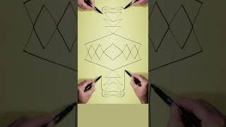 Trick Art Drawing Symmetrical Dance S45shorts Trick Art drawing art [upl. by Aivil]