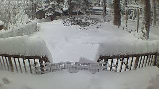 South Lake Tahoe December 2021 Snow Accumulation Timelapse [upl. by Mclaurin]