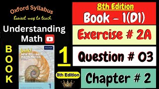 D1 Math Book Chapter 2 Exercise 2A Question  3  Fraction  Understanding Math [upl. by Kciredorb]