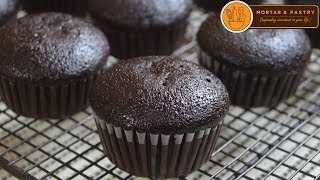 CHOCOLATE CUPCAKE RECIPE  Ep 29  Mortar and Pastry [upl. by Doloritas]