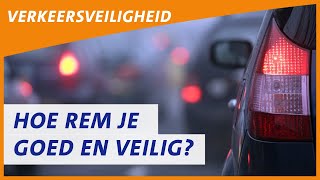 Hoe rem je goed en veilig met een auto  ANWB Verkeersveiligheid [upl. by Kreager996]