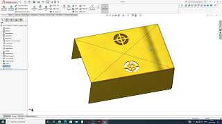 SOLIDWORKS SHEET METAL DESIGN LECTURE08 CROSS BREAK [upl. by Huey]