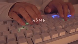 Cozy ASMR 3h typing on ceramic  5 different keyboards ☁️✨ [upl. by Notnad776]