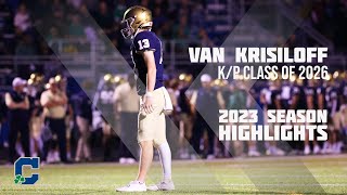 VAN KRISILOFF 2023 SEASON HIGHLIGHTS KICKERPUNTER [upl. by Garrison391]