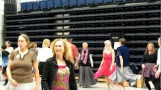 Ray Bantle calls English in Cafeteria at Ann Arbor Dawn Dance Weekend [upl. by Suirred]