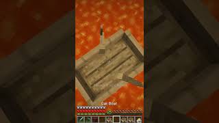 WHAT A epic lava boat clutch in Minecraft  Minecraft Shorts [upl. by Jerman]