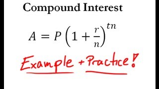 Compound Interest  Easy Example  Practice [upl. by Neenej]