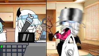 If selever and rasazy work at a store  Fnf  Meme [upl. by Droflim]