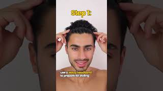 Mens Hair Tutorial How To Style Curtains [upl. by Errot]