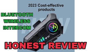 Y10 BLUETOOTH WIRELESS HELMET INTERCOM  HONEST REVIEW [upl. by Chi]