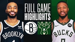 NETS at BUCKS  FULL GAME HIGHLIGHTS  March 21 2024 [upl. by Eltsryk584]