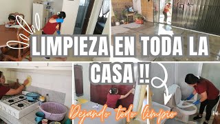 ✅Limpieza en toda la casa✨ Patio  baño  cocina amp habitaciones 💯  Motivación para limpiar 👌 [upl. by Meriel182]