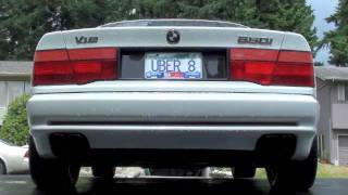 BMW V12 850i Exhaust  No Mufflers  No Resonator [upl. by Acemahs39]