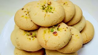 बिना ओवन के कुकर में बनाएं बाजार जैसी स्वादिष्ट नान खटाई  nan khatai  make biscuits in cooker [upl. by Anelleh]